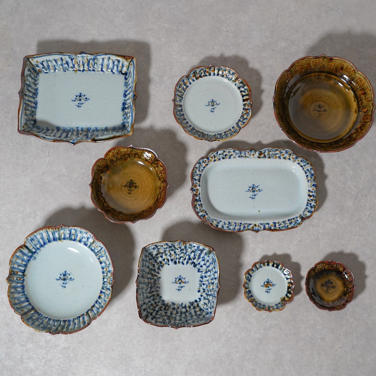 陶房遊 錆青 輪花長方角鉢 商品画像10枚目