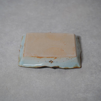 陶房遊 錆青　 輪花長方角鉢　商品画像4枚目