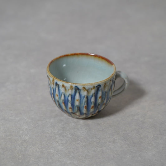 陶房遊　錆青　丸スープカップ　商品画像1枚目