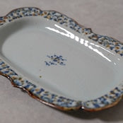 陶房遊　錆青　輪花リム付長方深皿　商品画像5枚目