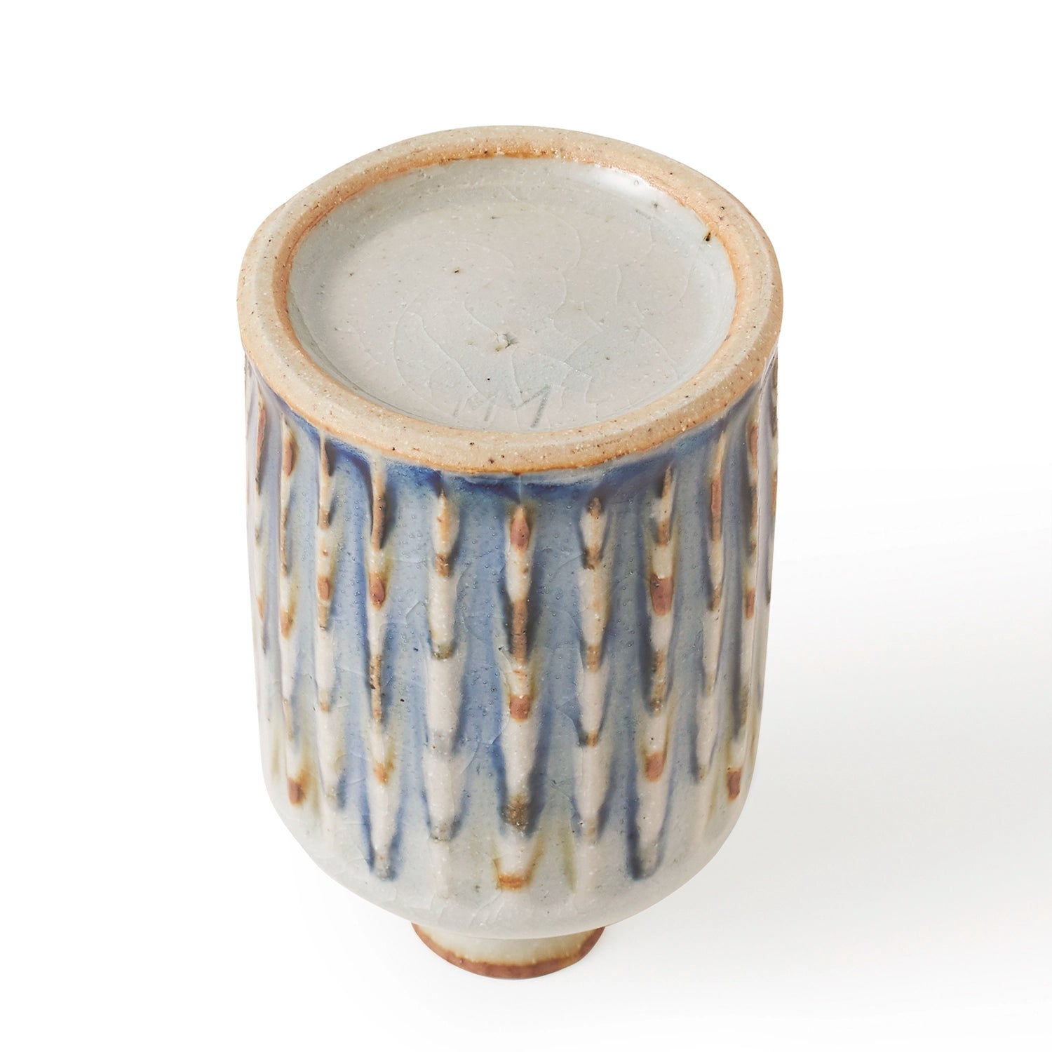 陶房遊　錆青　花器　筒　商品画像4枚目