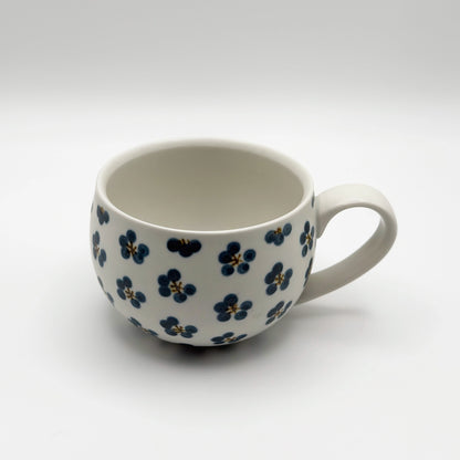 すこし屋　丸マグカップ　青小紋　商品画像2枚目