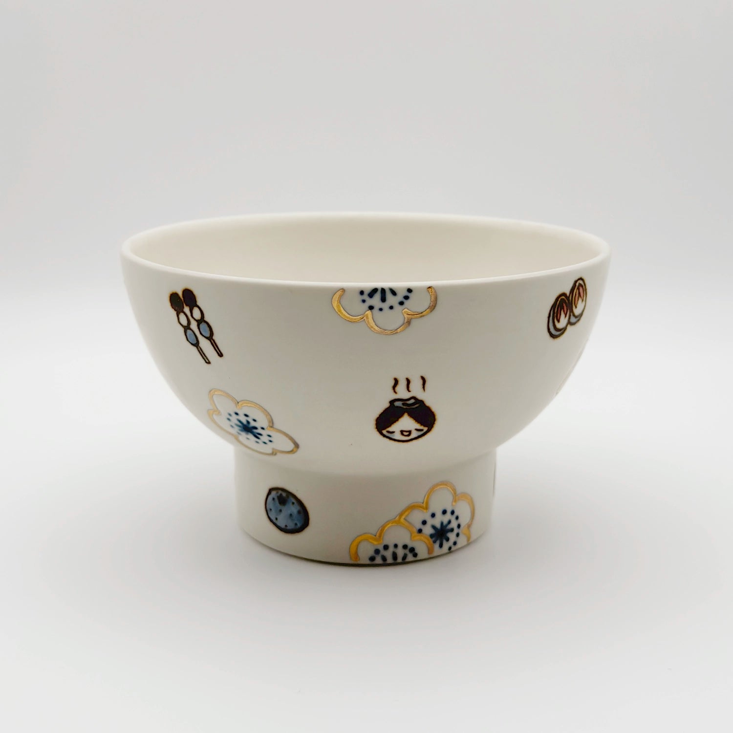 すこし屋　ごはん茶碗（大）道後梅　商品画像1枚目