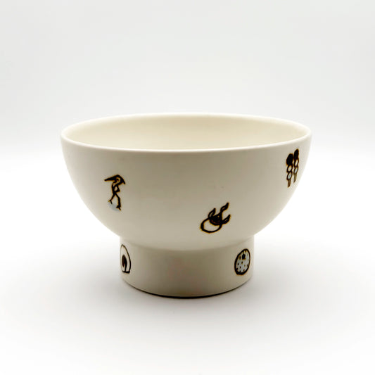 すこし屋　ごはん茶碗（大）道後尽くし　商品画像1枚目