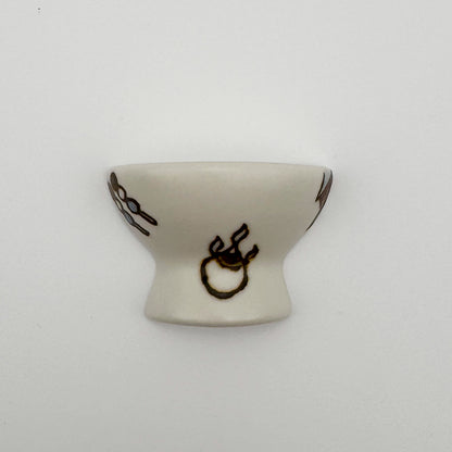 すこし屋　箸置き（茶碗型）　道後尽くし　商品画像1枚目