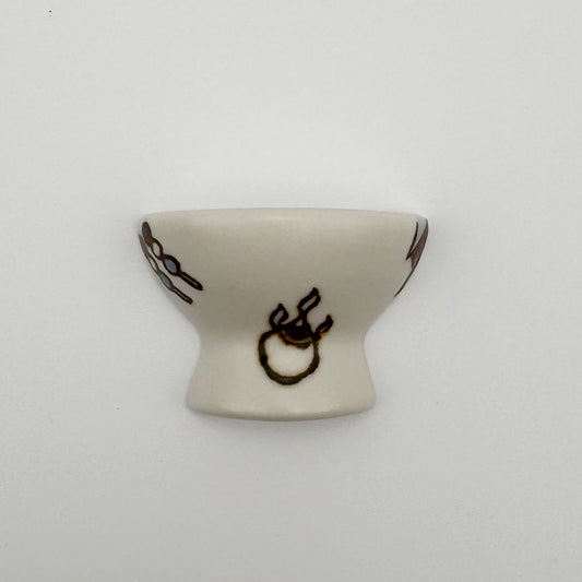 すこし屋　箸置き（茶碗型）　道後尽くし　商品画像1枚目