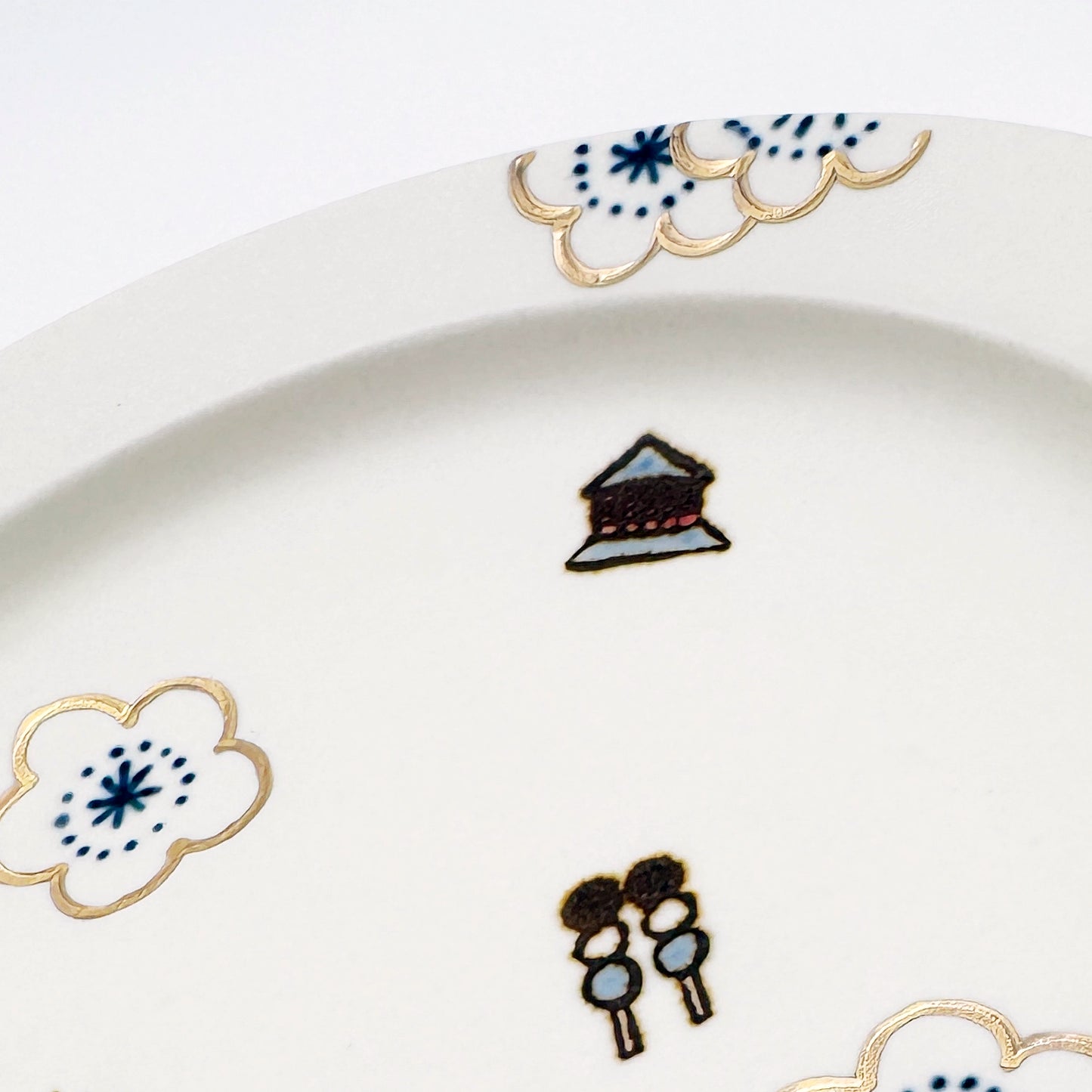 すこし屋　5.5寸丸皿　道後梅　商品画像5枚目