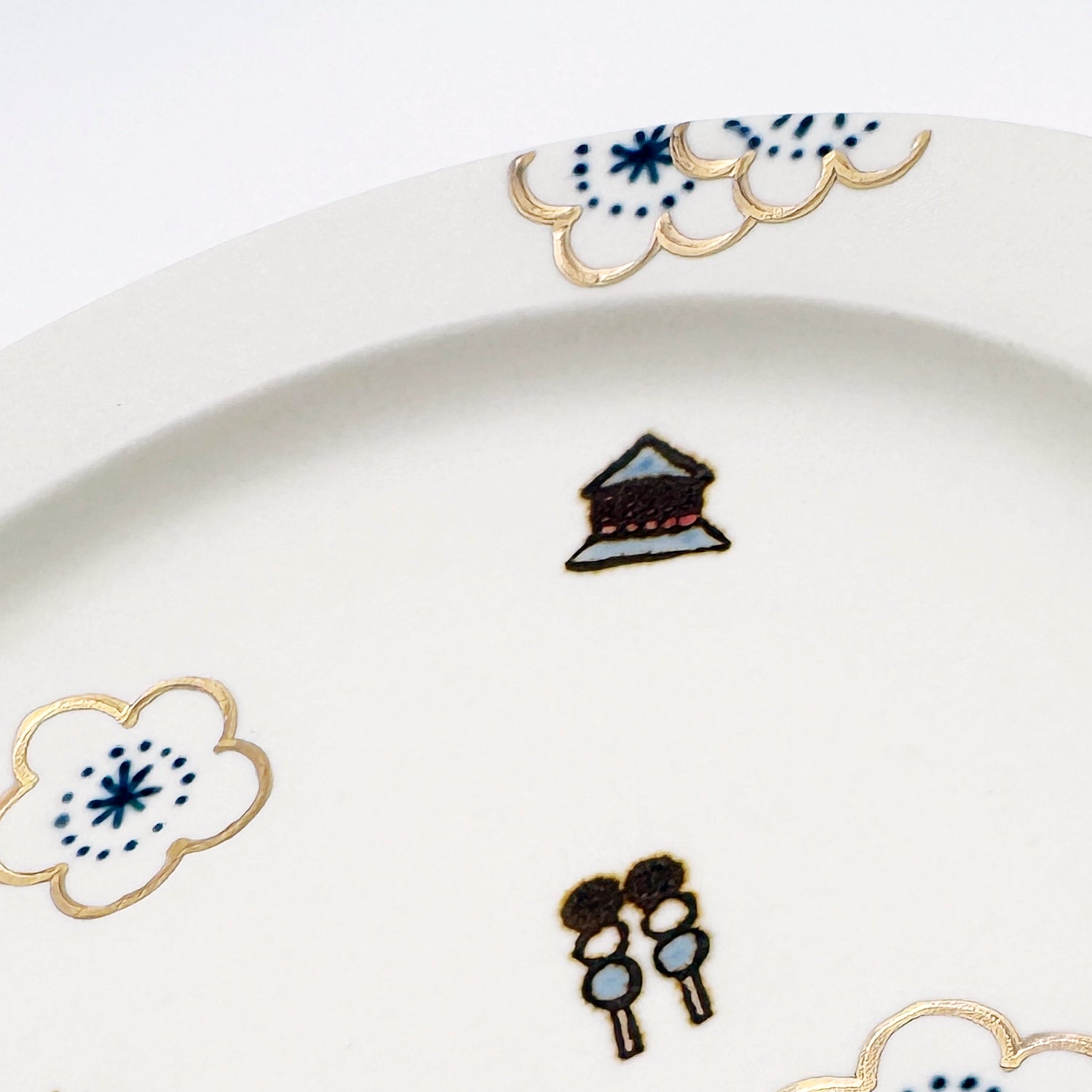 すこし屋　5.5寸丸皿　道後梅　商品画像5枚目