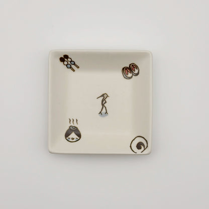 すこし屋　角皿（小）　道後尽くし　商品画像1枚目