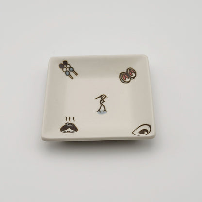 すこし屋　角皿（小）　道後尽くし　商品画像2枚目