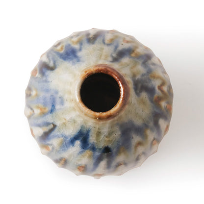 陶房遊　錆青　花器　丸　商品画像3枚目