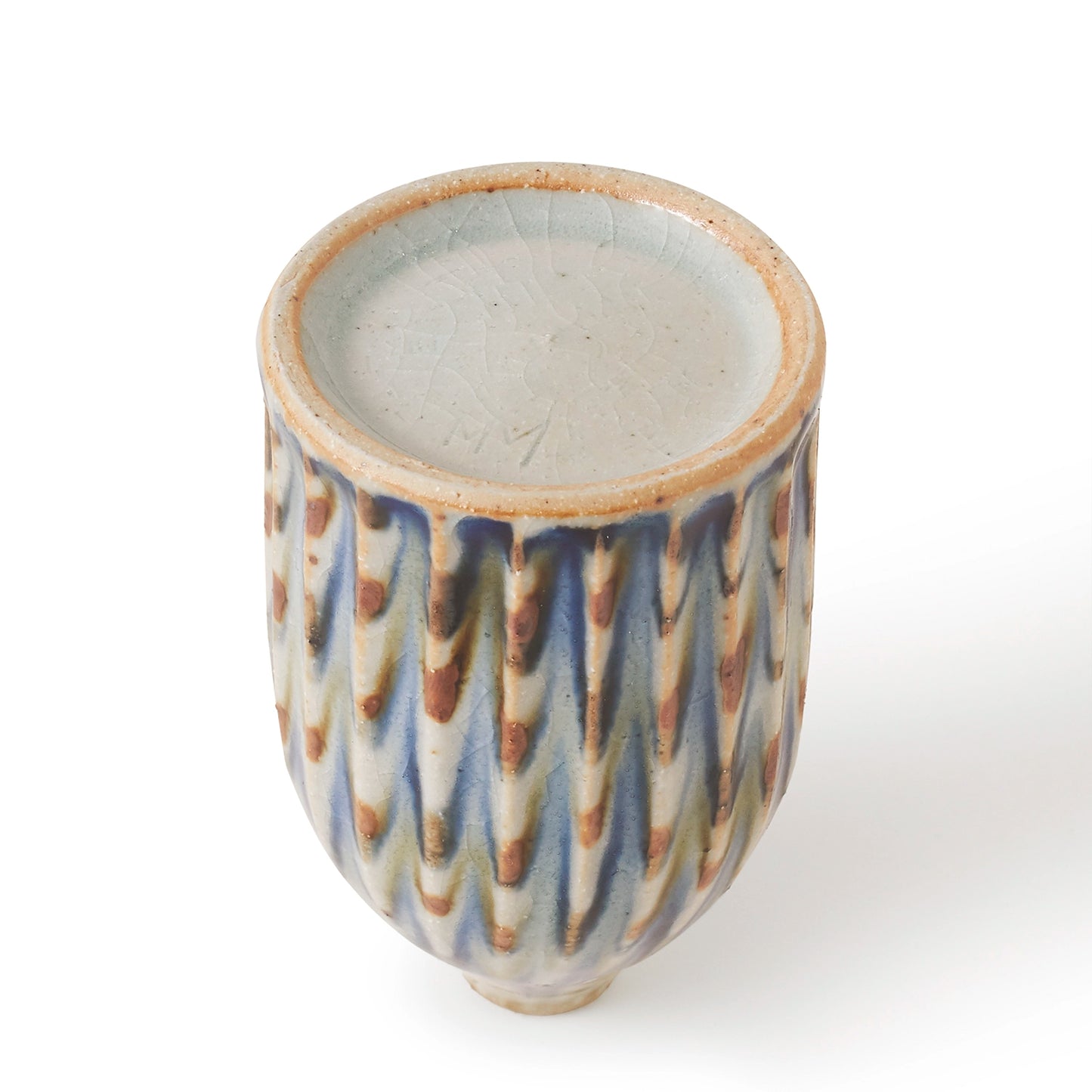 陶房遊　錆青　花器　丸　商品画像4枚目